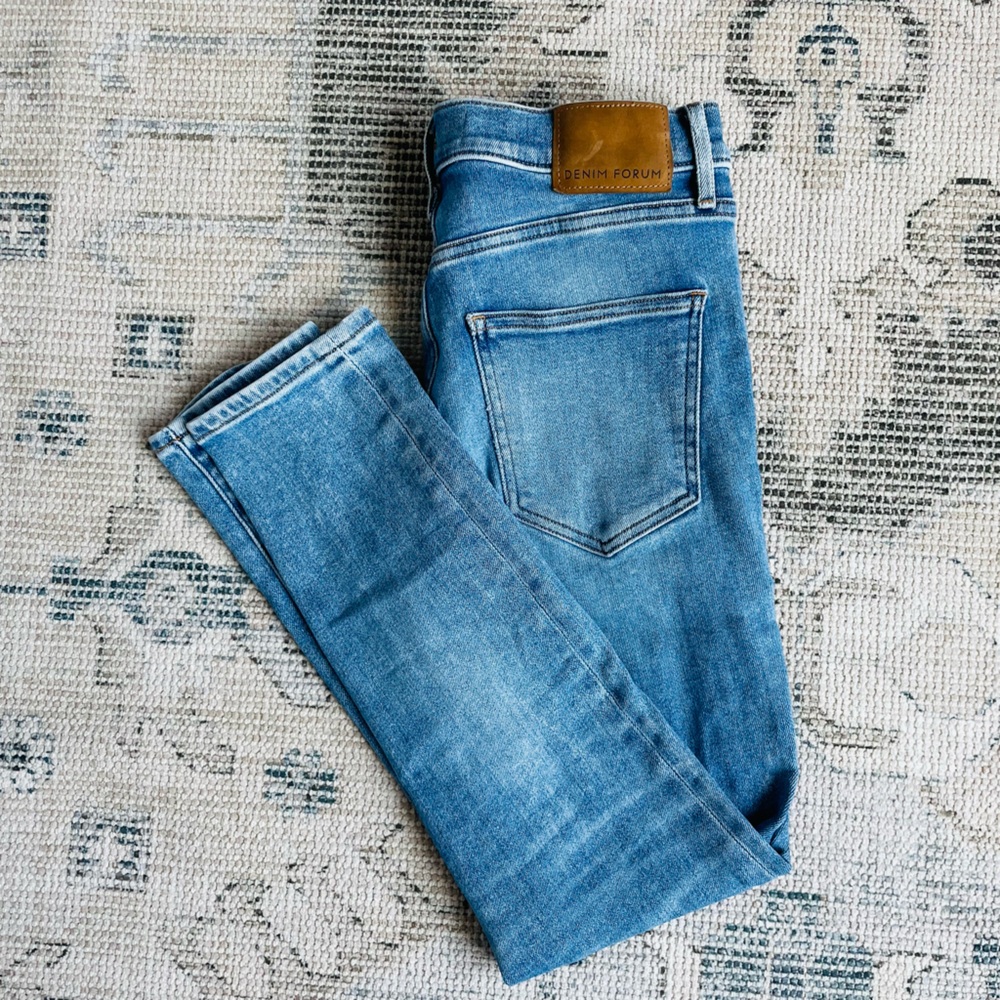 Denim Forum The Nico Mid Rise Skinny Crop Jeans